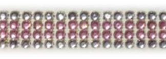 4 row inner PINK rhinestone banding-0