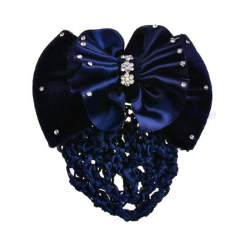 Bling Bow & Snood - NAVY-0