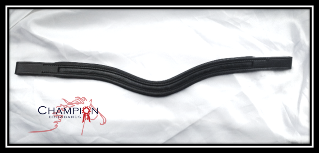 IA Empty Leather Browband For Horse - 8mm Channel, Create Your Own - 15-18 Inch
