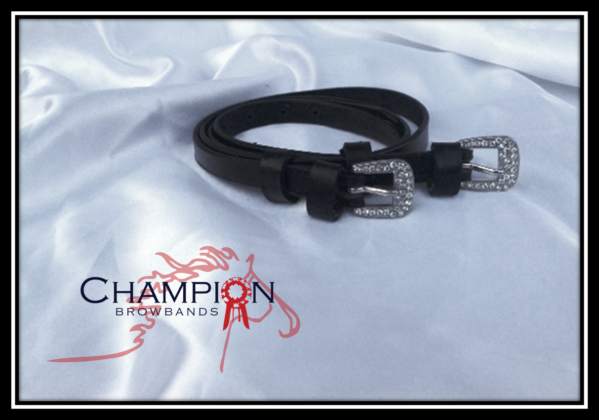 Bling Leather Spur Straps - Champion Browbands | DIY Browband Supplies