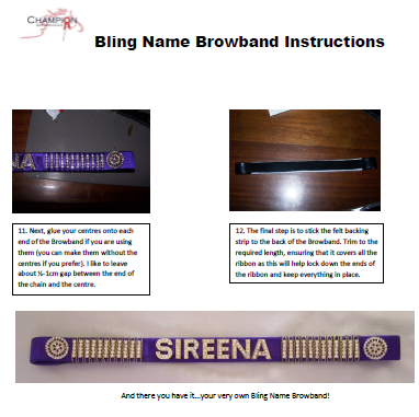 DIY browband instructions